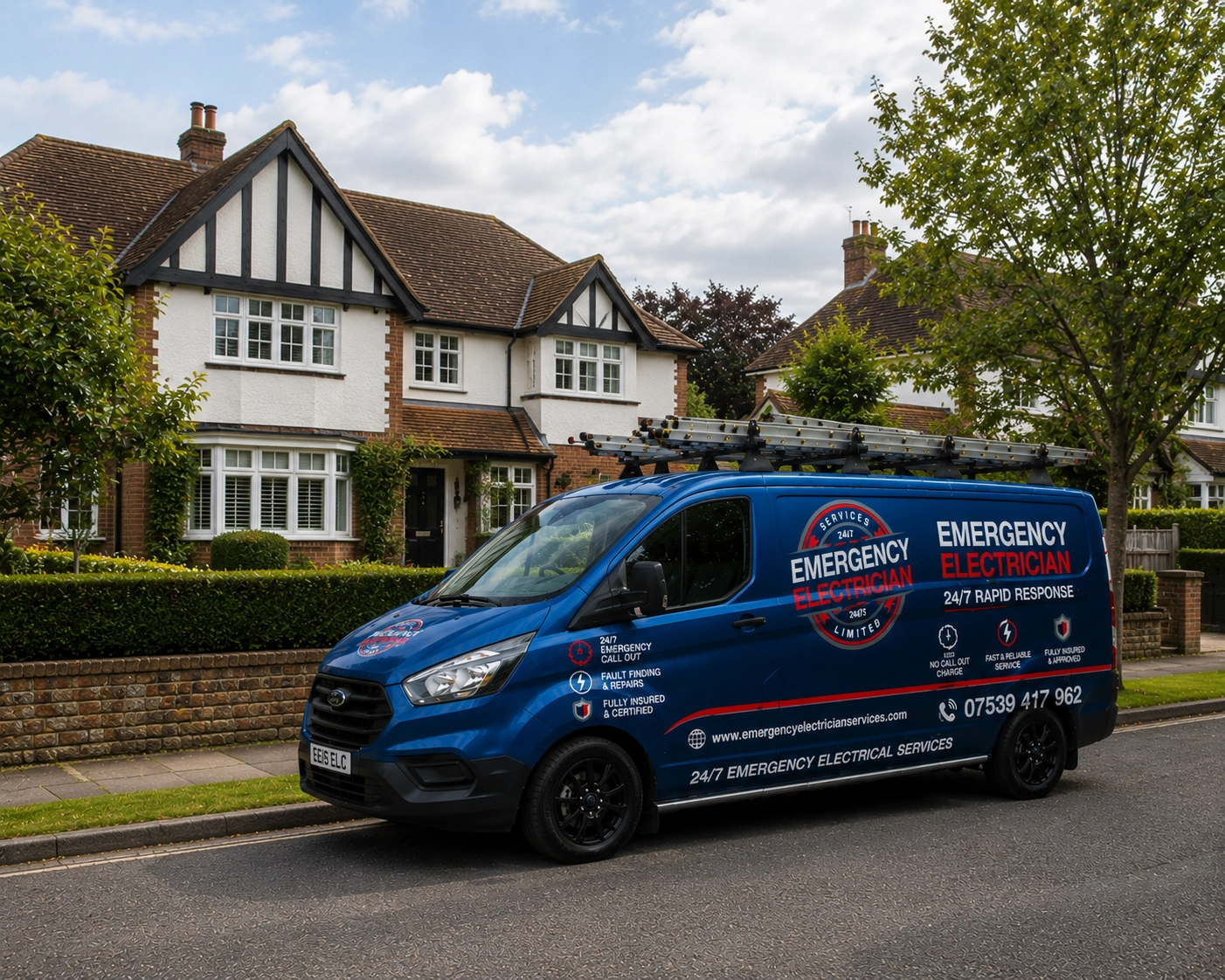 Emergency electrician providing electrical repairs at a property in Cranleigh