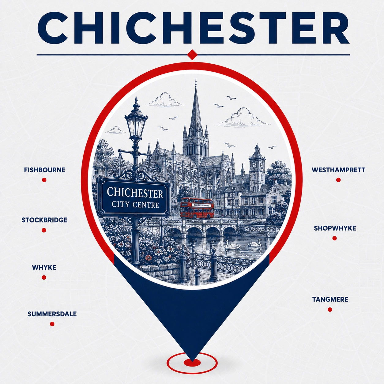 Emergency electrician coverage across Chichester and nearby areas