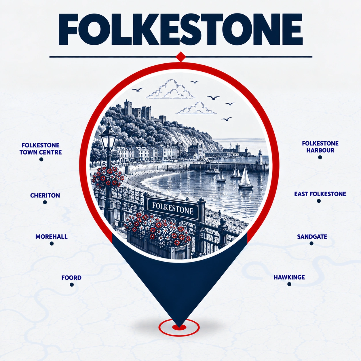 Emergency electrician coverage across Folkestone and surrounding areas