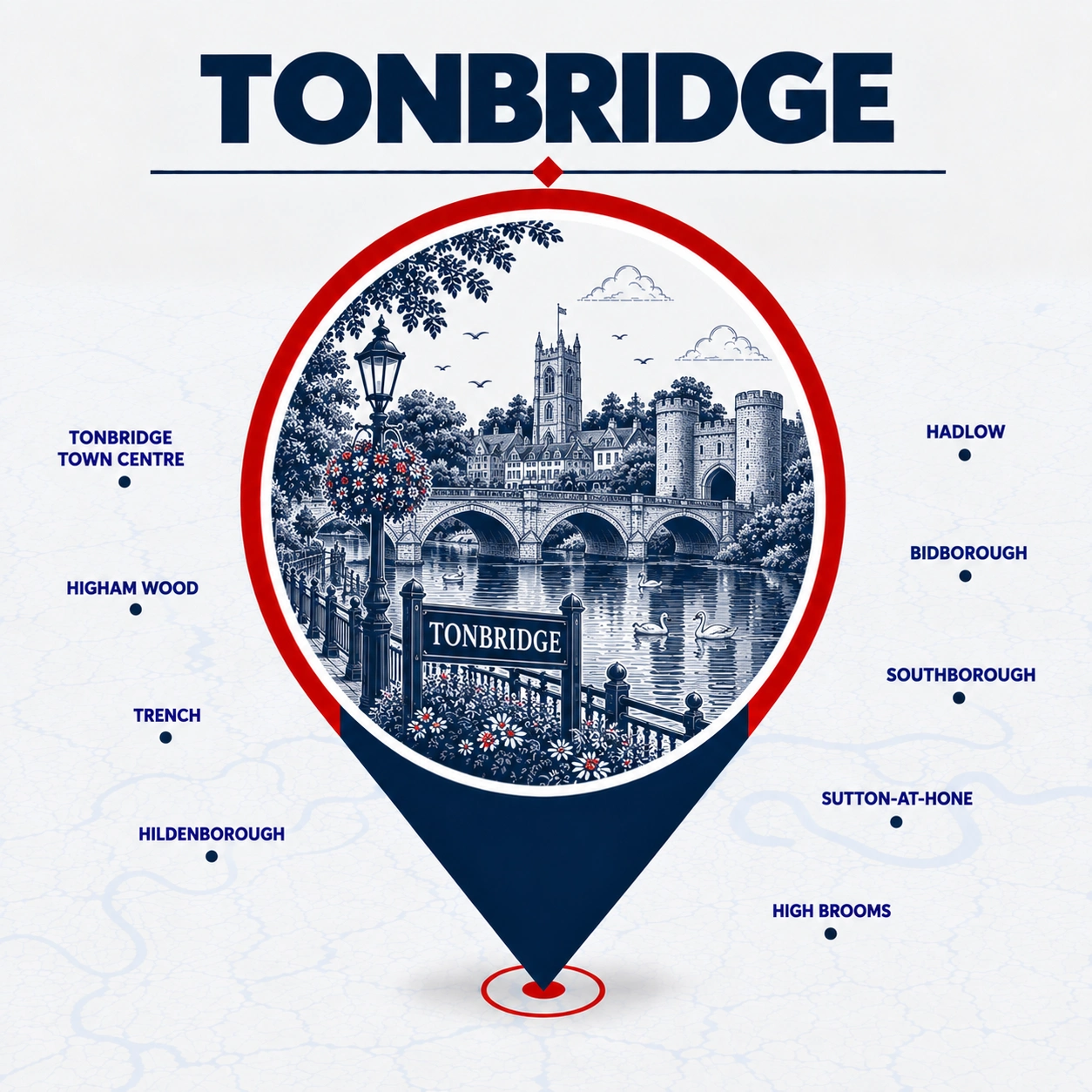 Emergency electrician service coverage across Tonbridge and nearby areas