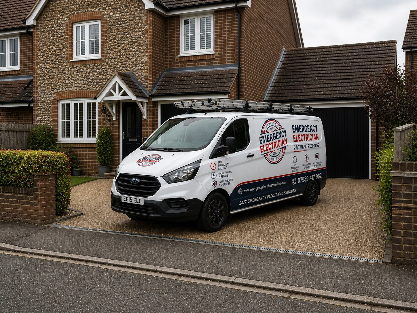 Emergency electrician attending a residential property in Tonbridge