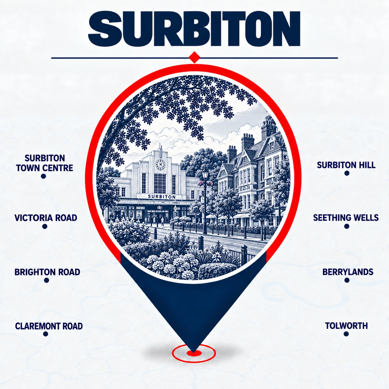 Illustration representing electrical service coverage